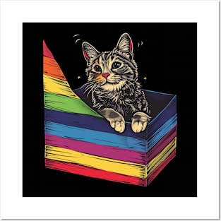 Cat LGBT Pride Posters and Art